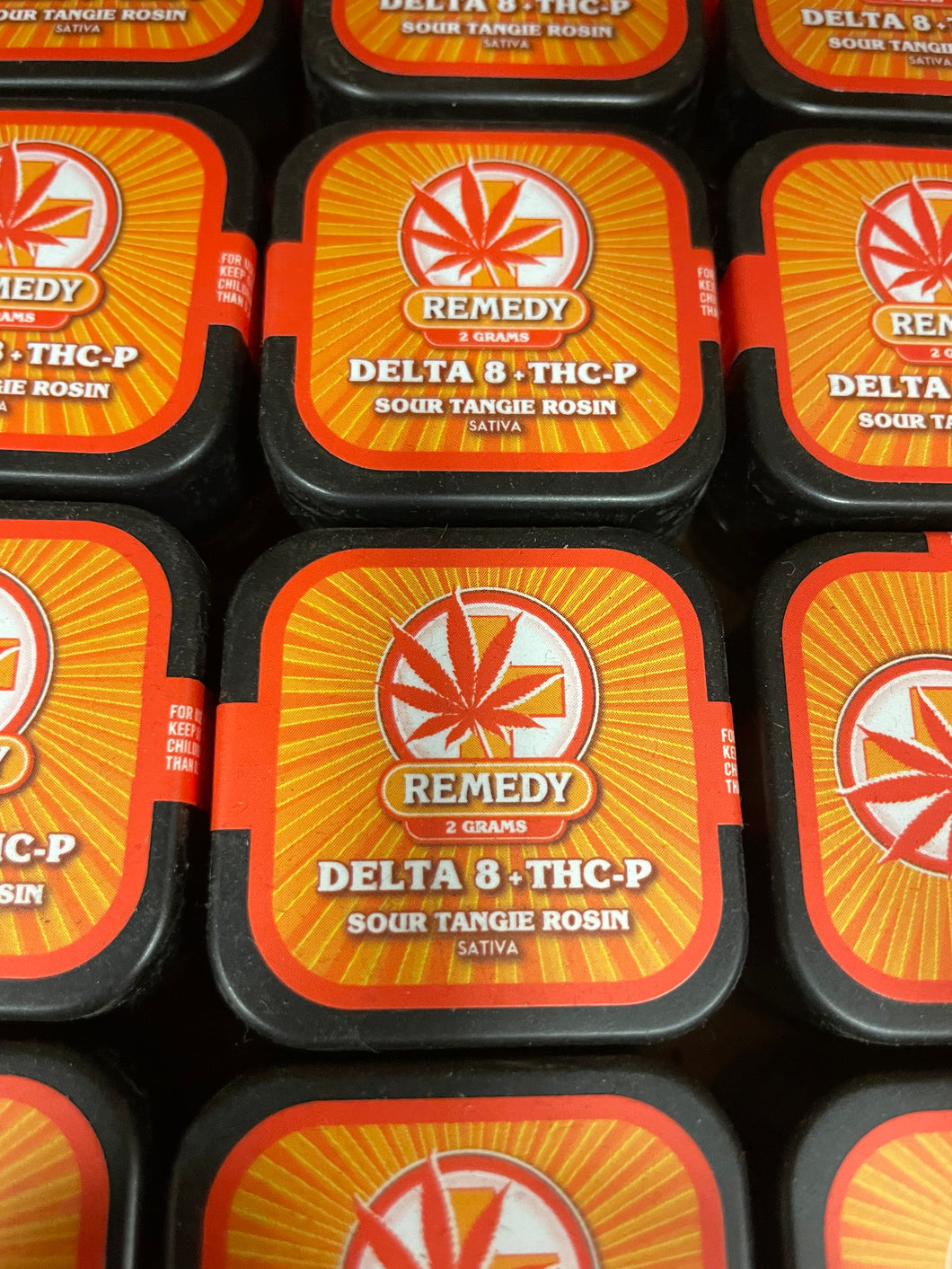 Delta 8 + THC-P Dabs Sour Tangie Rosin - 2 Grams